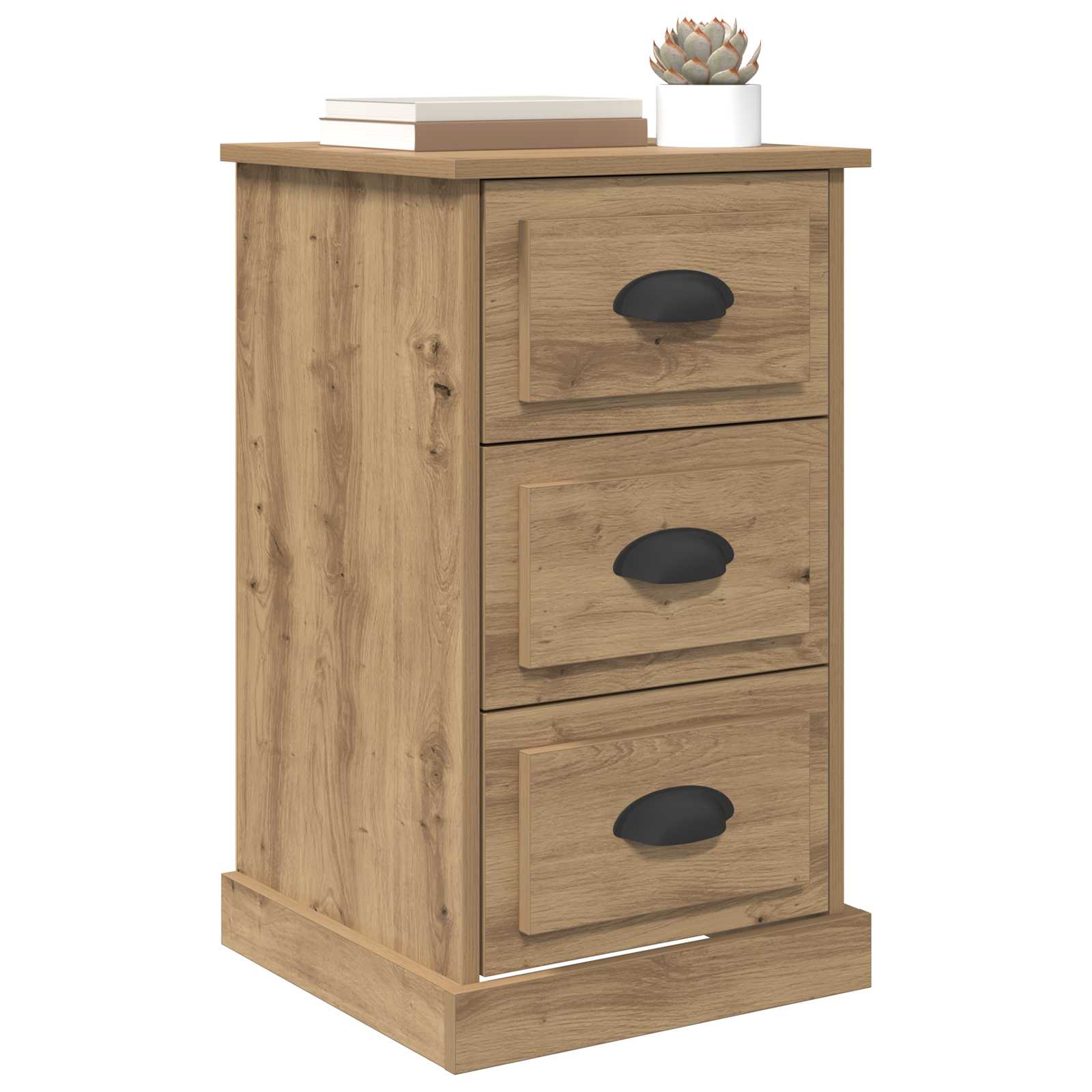 vidaXL Bedside Cabinet Artisan Oak 39 x 39 x 67.5 cm Engineered Wood 3