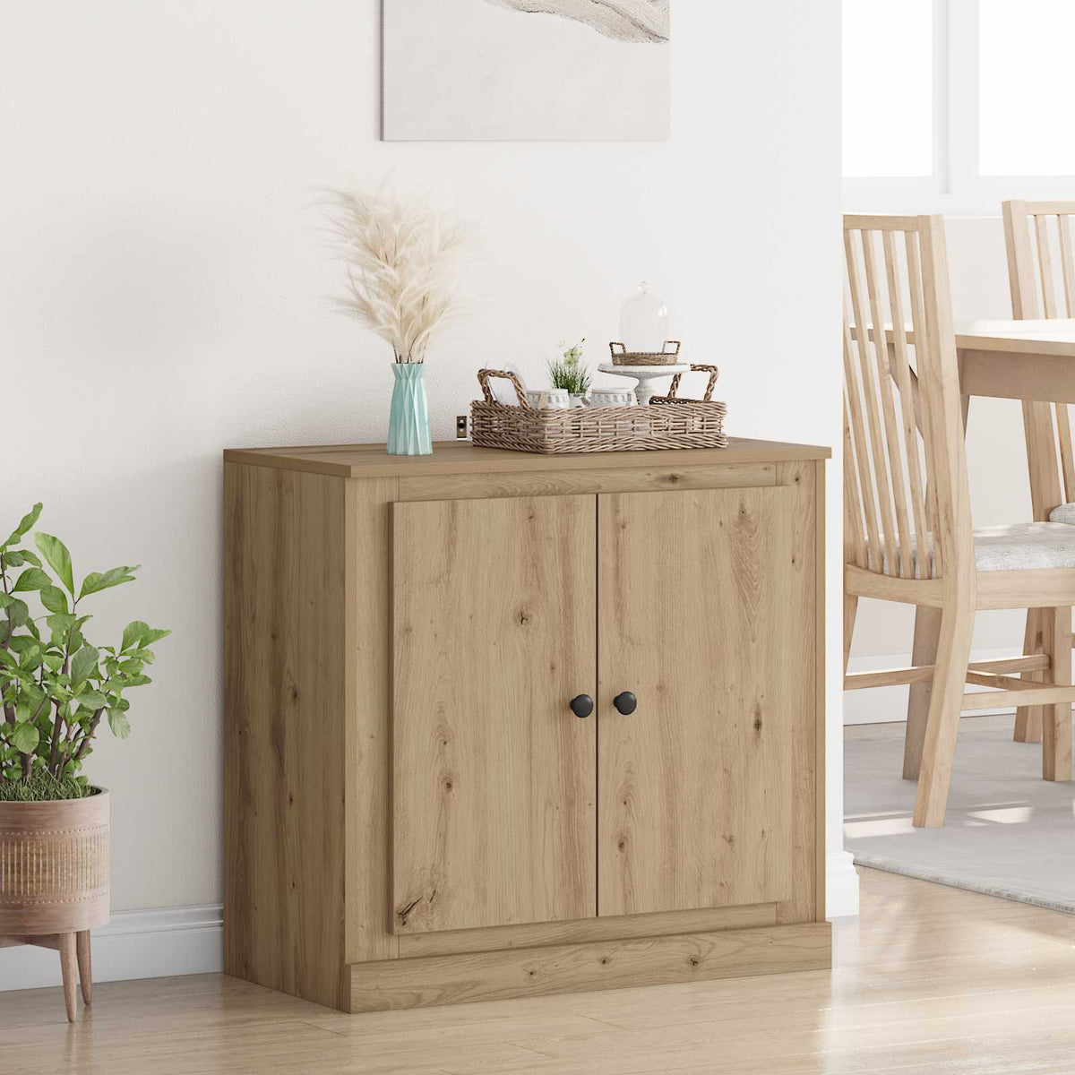 vidaXL Sideboard 70 x 35.5 x 67.5 cm Artisan Oak Engineered Wood 1