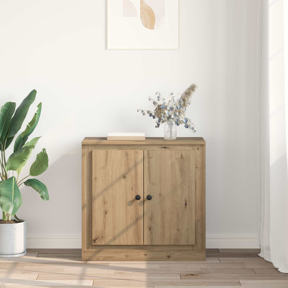 vidaXL Sideboard 70 x 35.5 x 67.5 cm Artisan Oak Engineered Wood 4