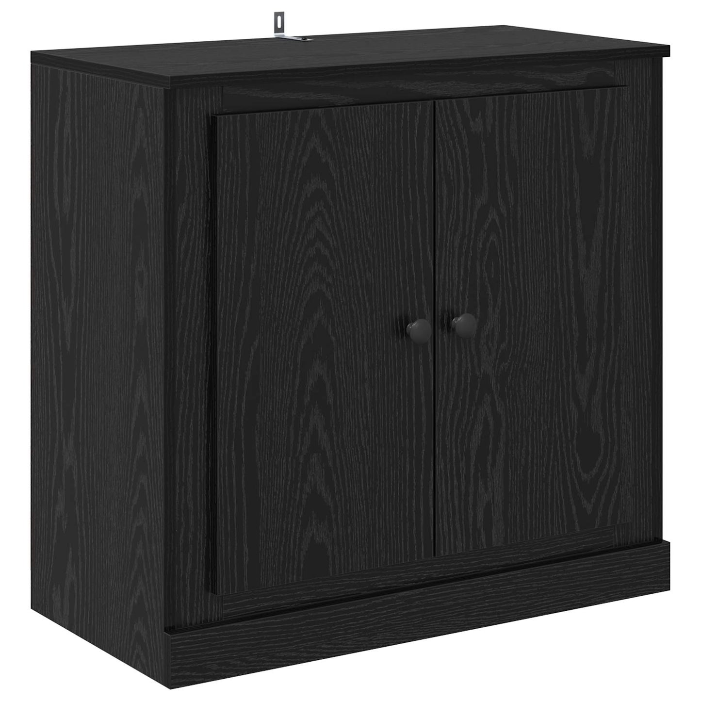 vidaXL Sideboard 70 x 35.5 x 67.5 cm Black Oak Engineered Wood 2