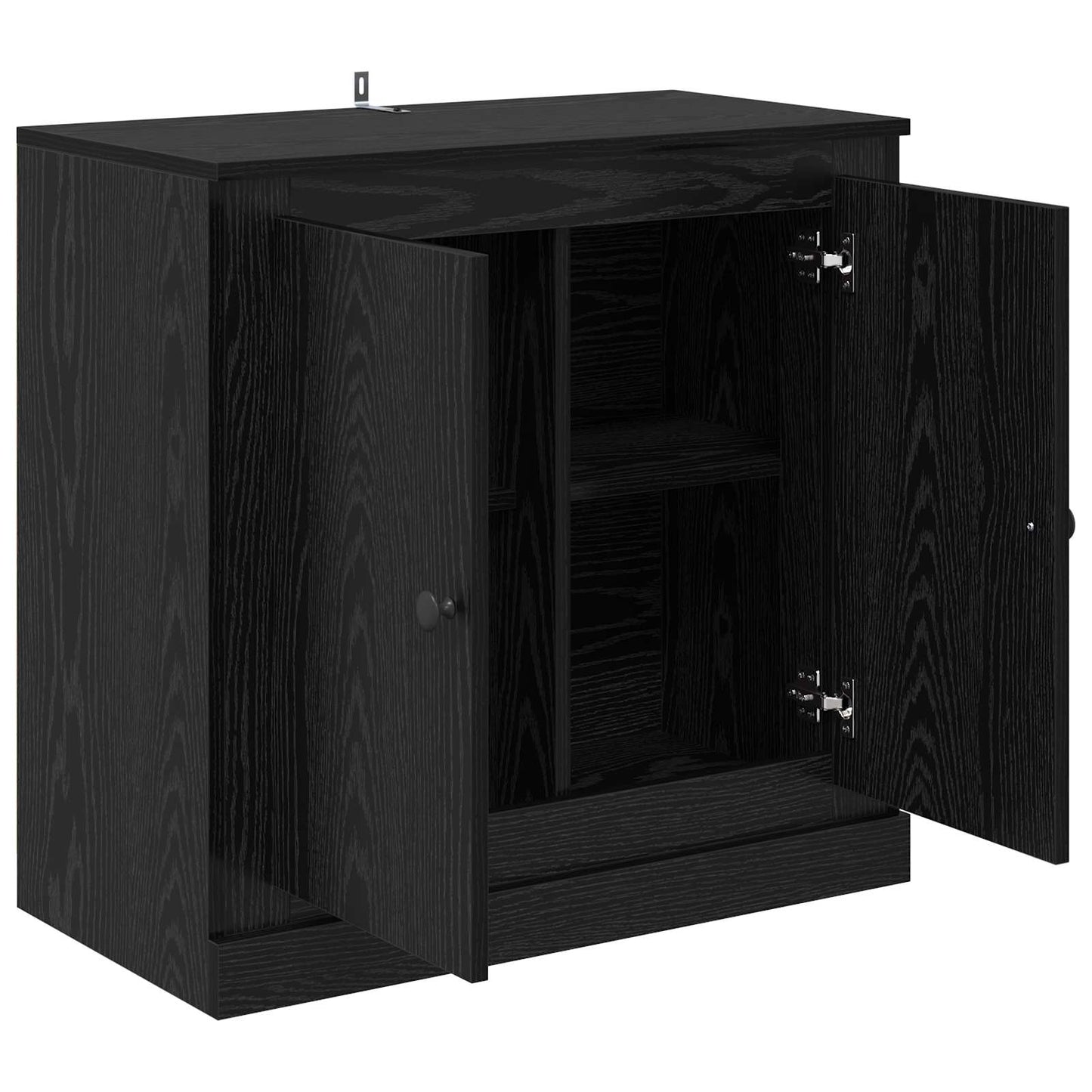 vidaXL Sideboard 70 x 35.5 x 67.5 cm Black Oak Engineered Wood 5