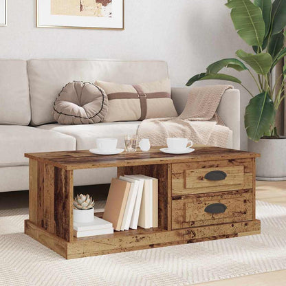 vidaXL Coffee Table Old Wood 90 x 50 x 35 cm Engineered Wood 4