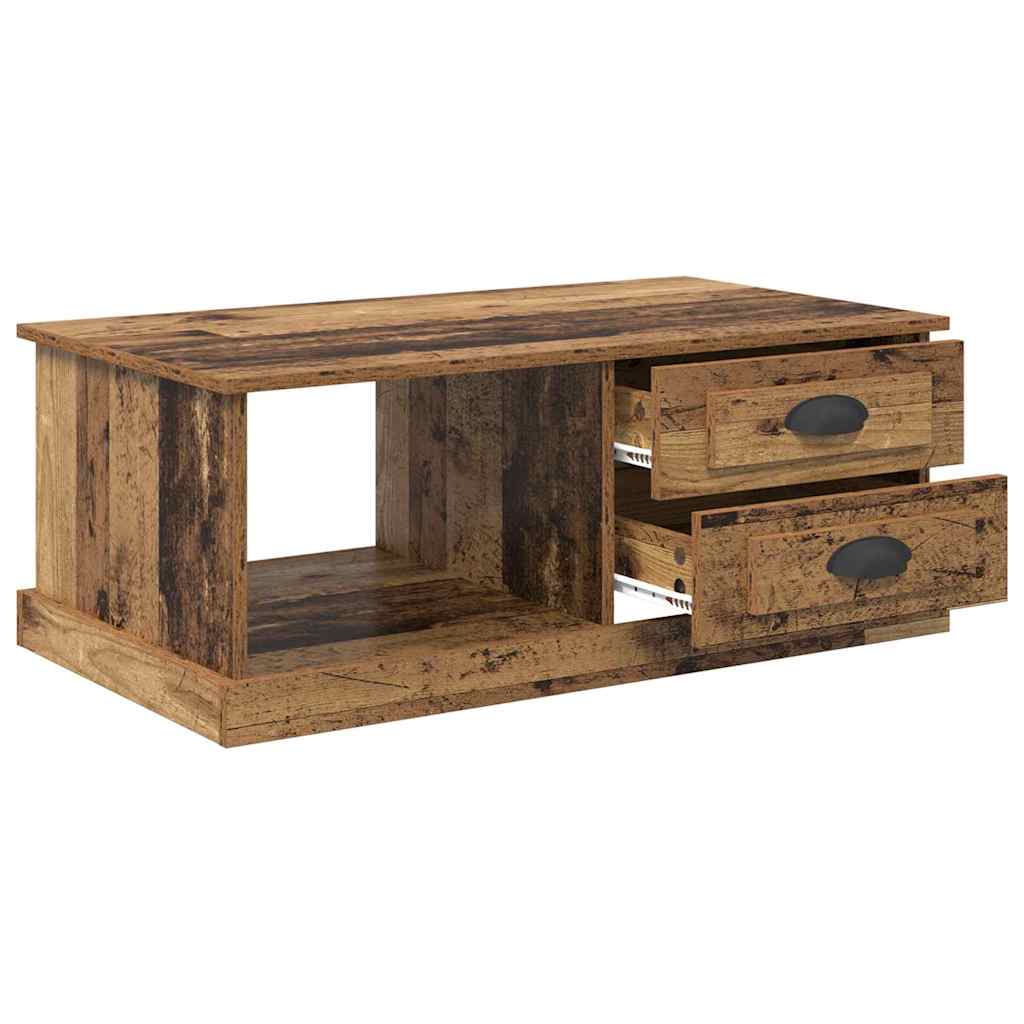 vidaXL Coffee Table Old Wood 90 x 50 x 35 cm Engineered Wood 5