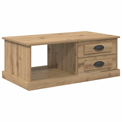 vidaXL Coffee Table Artisan Oak 90 x 50 x 35 cm Engineered Wood 2