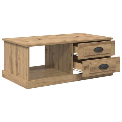 vidaXL Coffee Table Artisan Oak 90 x 50 x 35 cm Engineered Wood 5