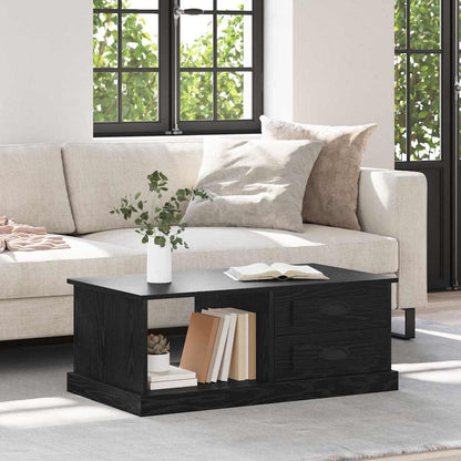 vidaXL Coffee Table Black Oak 90 x 50 x 35 cm Engineered Wood 1