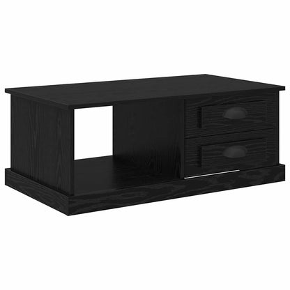 vidaXL Coffee Table Black Oak 90 x 50 x 35 cm Engineered Wood 2