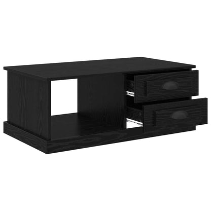 vidaXL Coffee Table Black Oak 90 x 50 x 35 cm Engineered Wood 5