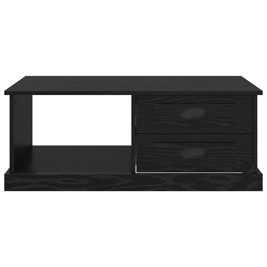 vidaXL Coffee Table Black Oak 90 x 50 x 35 cm Engineered Wood 6