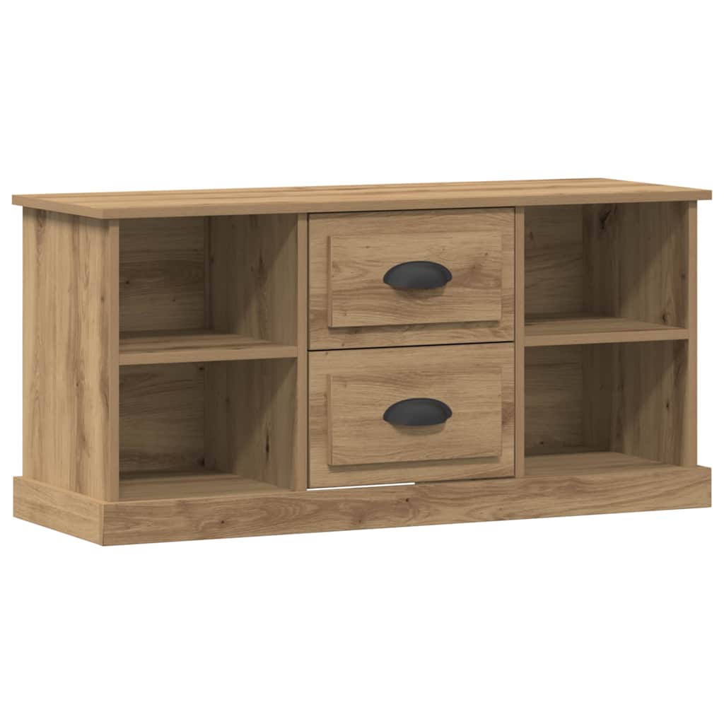 vidaXL TV Cabinet 99.5 x 35.5 x 48 cm Artisan Oak Engineered Wood 2