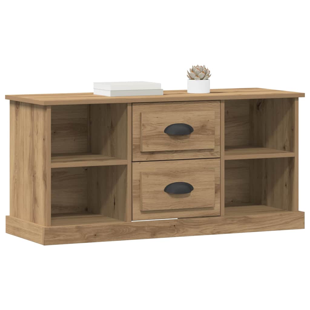 vidaXL TV Cabinet 99.5 x 35.5 x 48 cm Artisan Oak Engineered Wood 3