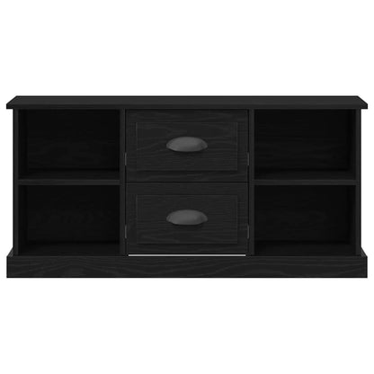 vidaXL TV Cabinet 99.5 x 35.5 x 48 cm Black Oak Engineered Wood 6