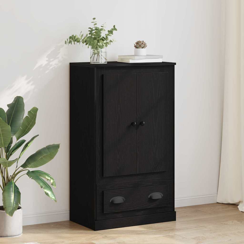 vidaXL Highboard Black Oak 60 x 35.5 x 103.5 cm Engineered Wood 1