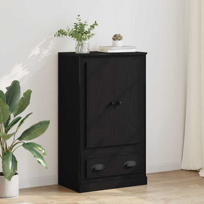 vidaXL Highboard Black Oak 60 x 35.5 x 103.5 cm Engineered Wood 1