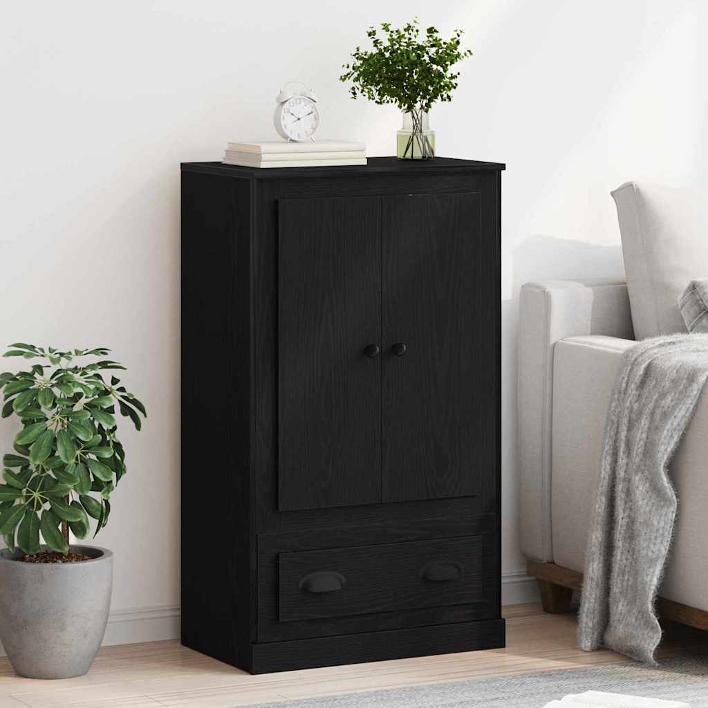 vidaXL Highboard Black Oak 60 x 35.5 x 103.5 cm Engineered Wood 4