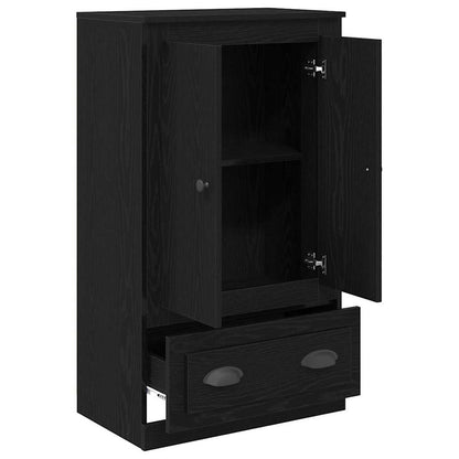 vidaXL Highboard Black Oak 60 x 35.5 x 103.5 cm Engineered Wood 5