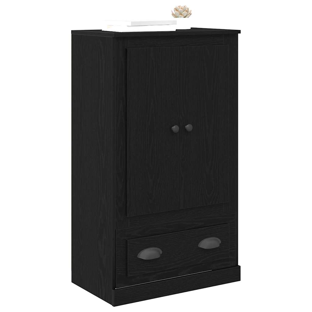 vidaXL Highboard Black Oak 60 x 35.5 x 103.5 cm Engineered Wood 3