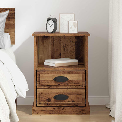 vidaXL Bedside Cabinet Old Wood 36 x 43 x 60 cm Engineered Wood 4