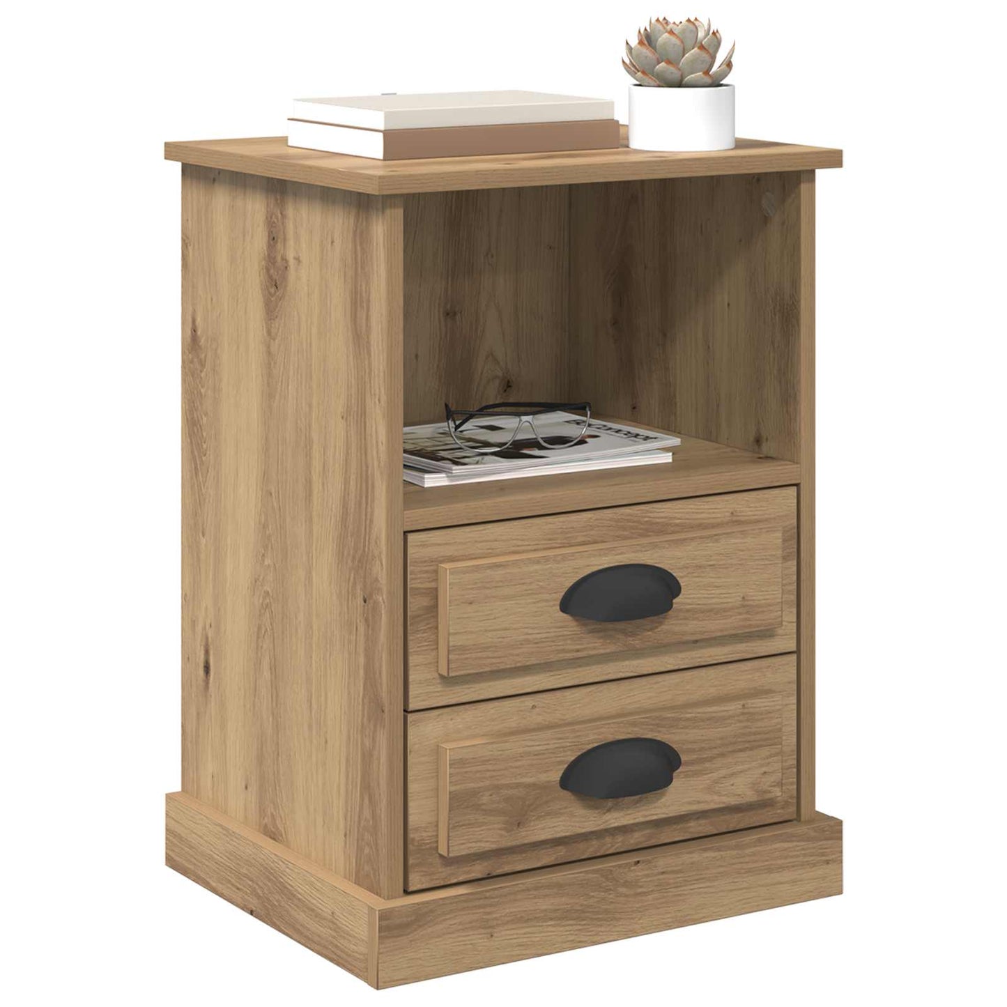 vidaXL Bedside Cabinet Artisan Oak 36 x 43 x 60 cm Engineered Wood 3