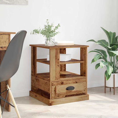 vidaXL Bedside Cabinet Old Wood 50 x 50 x 60 cm Engineered Wood 1