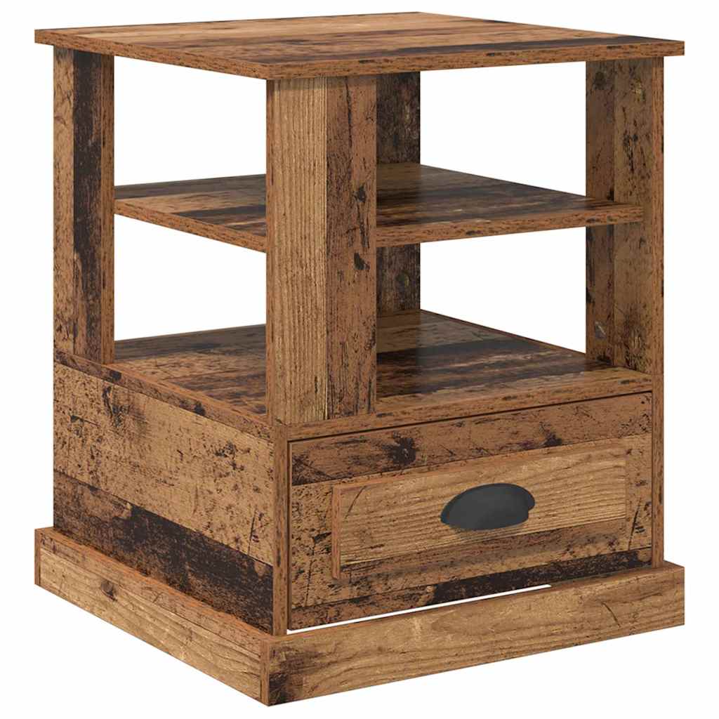 vidaXL Bedside Cabinet Old Wood 50 x 50 x 60 cm Engineered Wood 2