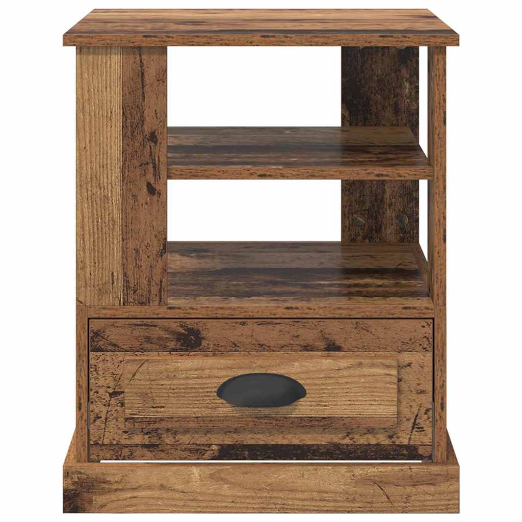 vidaXL Bedside Cabinet Old Wood 50 x 50 x 60 cm Engineered Wood 6