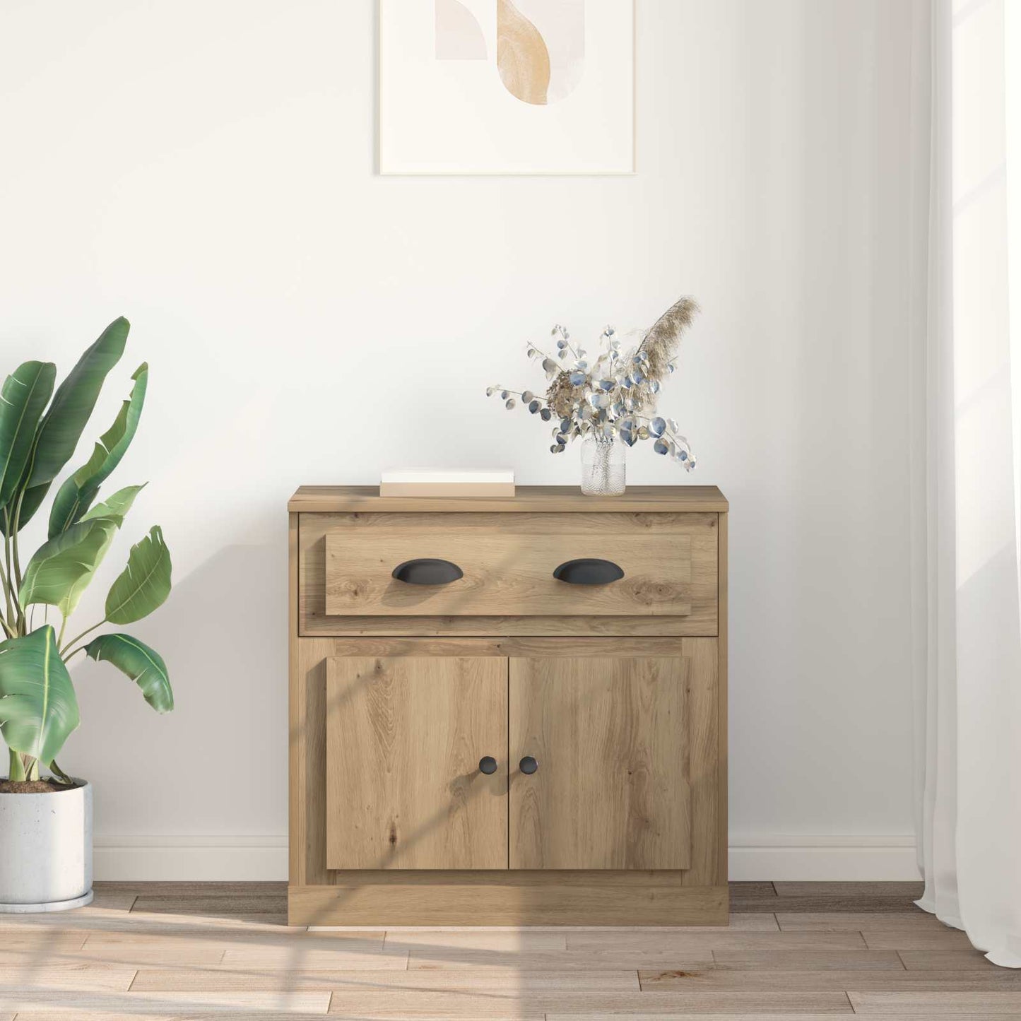 vidaXL Highboard Artisan Oak 70 x 35.5 x 67.5 cm Engineered Wood 4