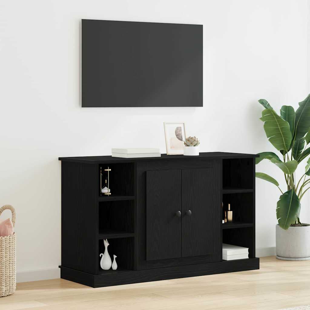 vidaXL Sideboard Black Oak 100 x 35.5 x 60 cm Engineered Wood 1