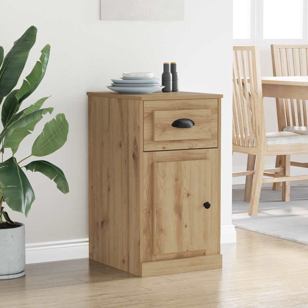 vidaXL Side Cabinet 40 x 50 x 75 cm Engineered Wood Artisan Oak 4