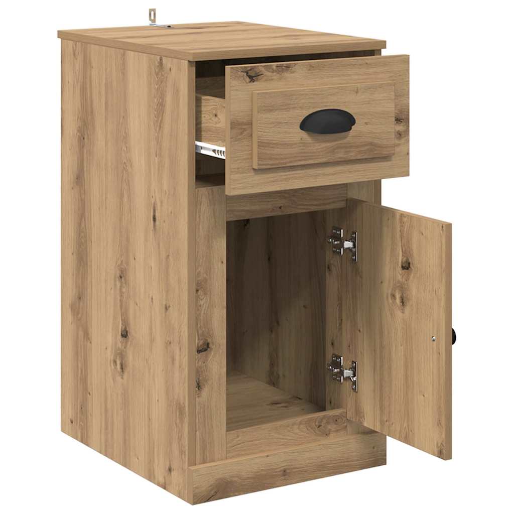 vidaXL Side Cabinet 40 x 50 x 75 cm Engineered Wood Artisan Oak 5