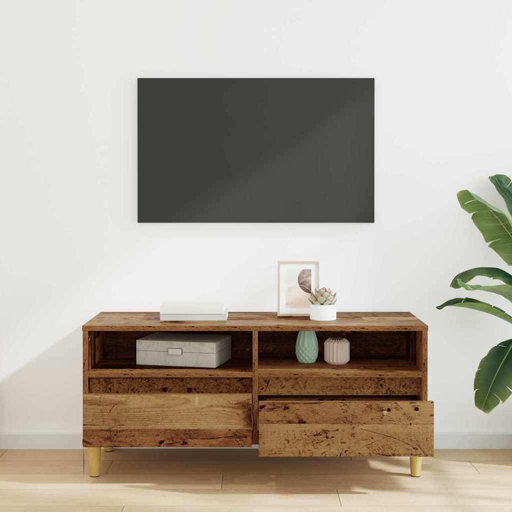 vidaXL TV Cabinet 100 x 34.5 x 44.5 cm Old Wood Engineered Wood 4
