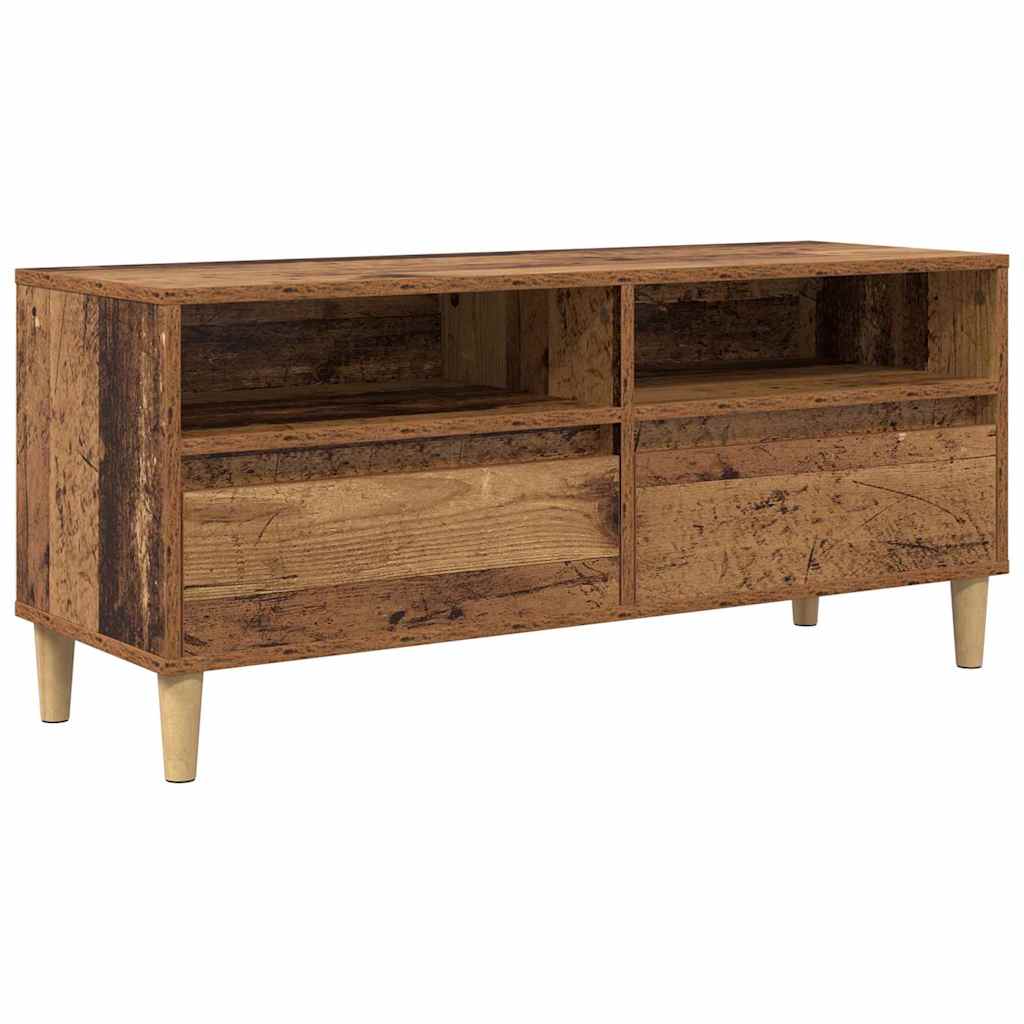 vidaXL TV Cabinet 100 x 34.5 x 44.5 cm Old Wood Engineered Wood 2