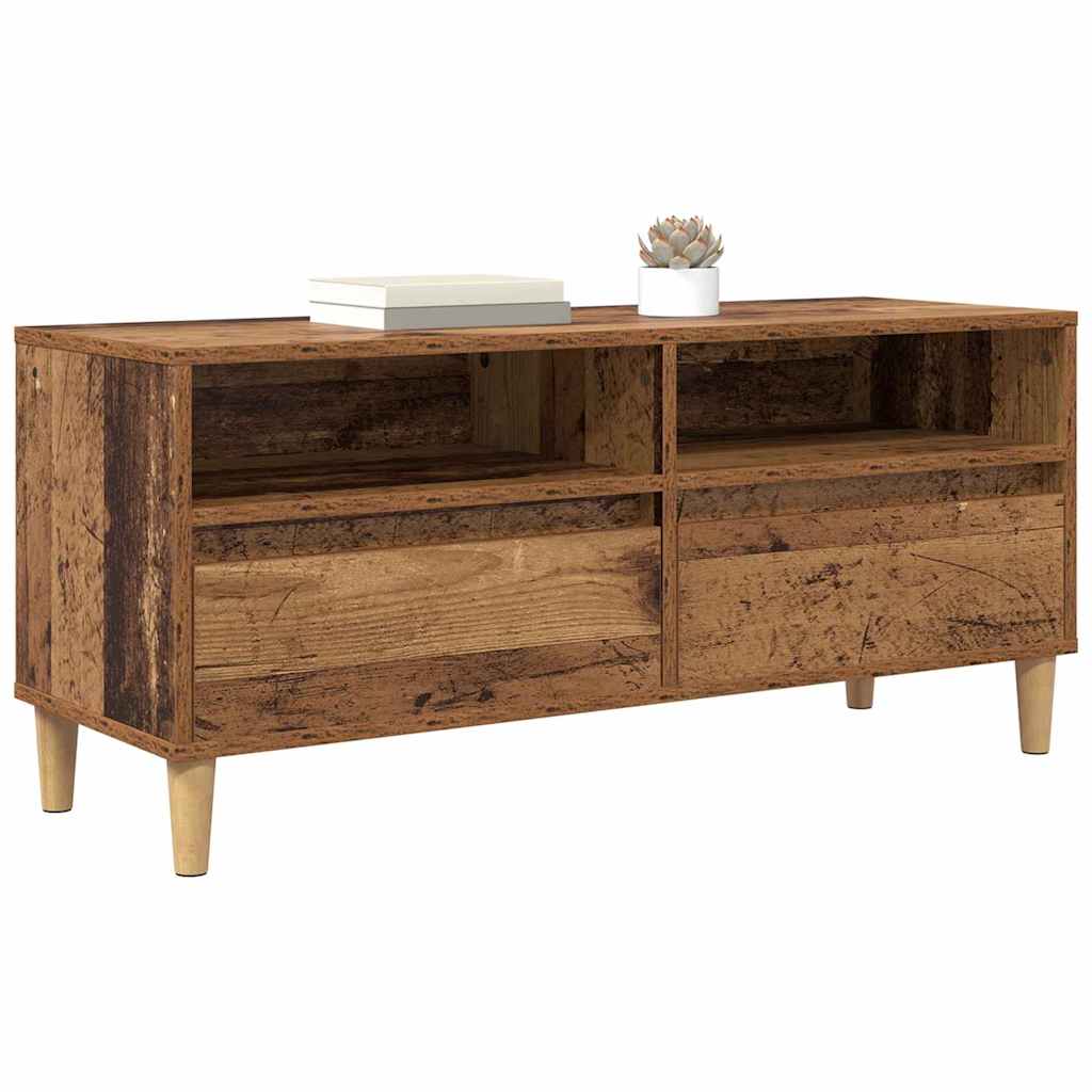 vidaXL TV Cabinet 100 x 34.5 x 44.5 cm Old Wood Engineered Wood 3