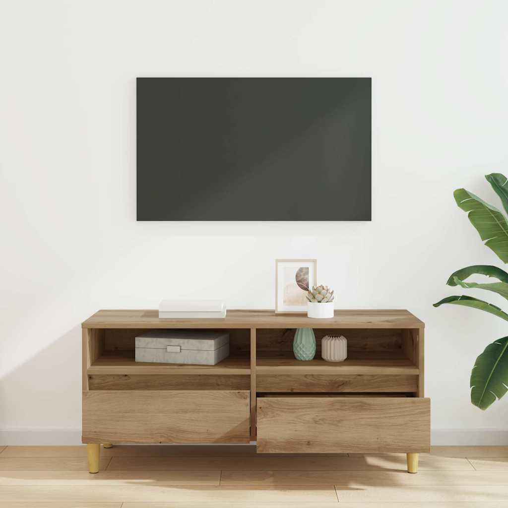 vidaXL TV Cabinet 100 x 34.5 x 44.5 cm Artisan Oak Engineered Wood 4