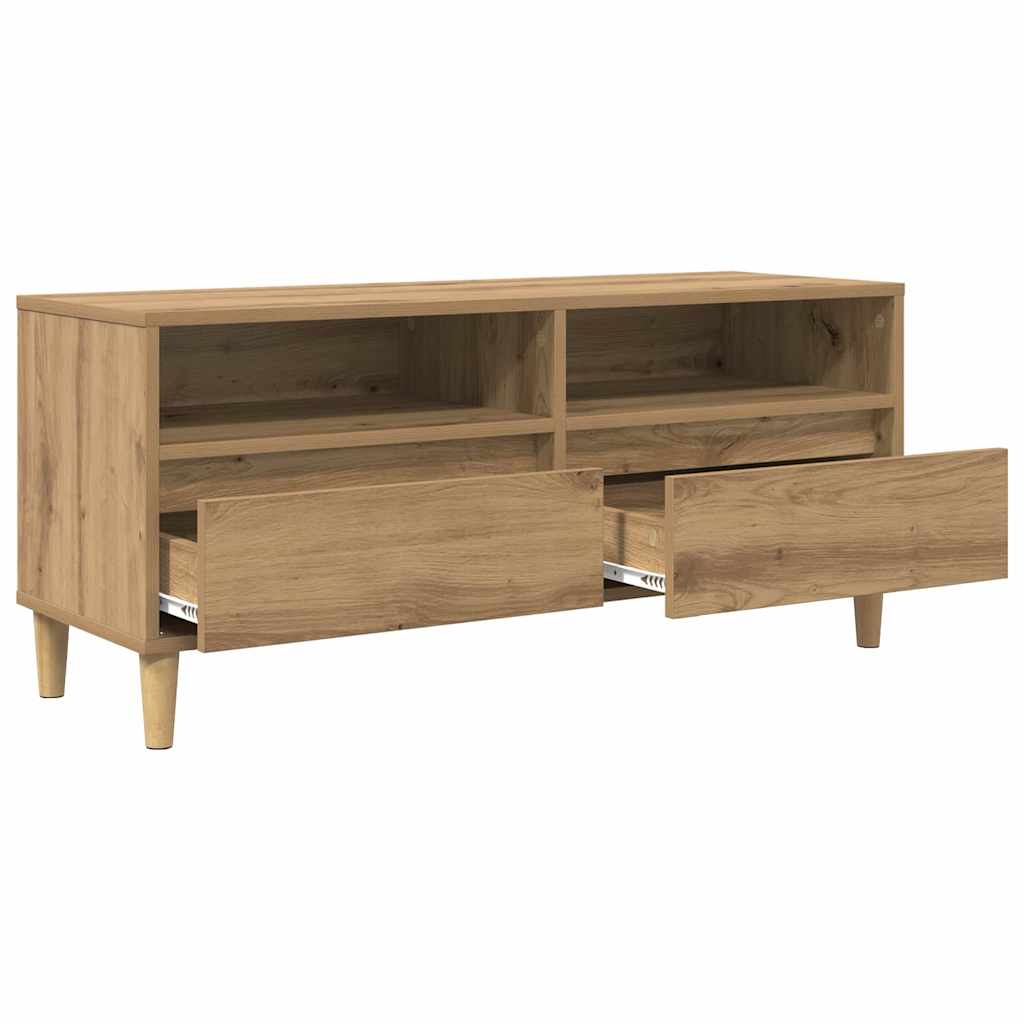 vidaXL TV Cabinet 100 x 34.5 x 44.5 cm Artisan Oak Engineered Wood 5