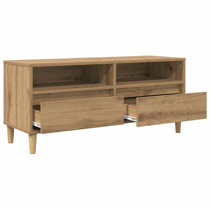 vidaXL TV Cabinet 100 x 34.5 x 44.5 cm Artisan Oak Engineered Wood 5