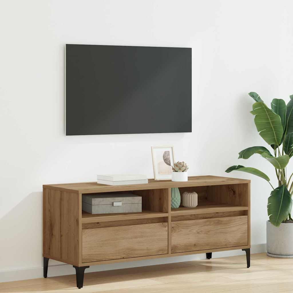 vidaXL TV Cabinet 100 x 34.5 x 44.5 cm Artisan Oak 1