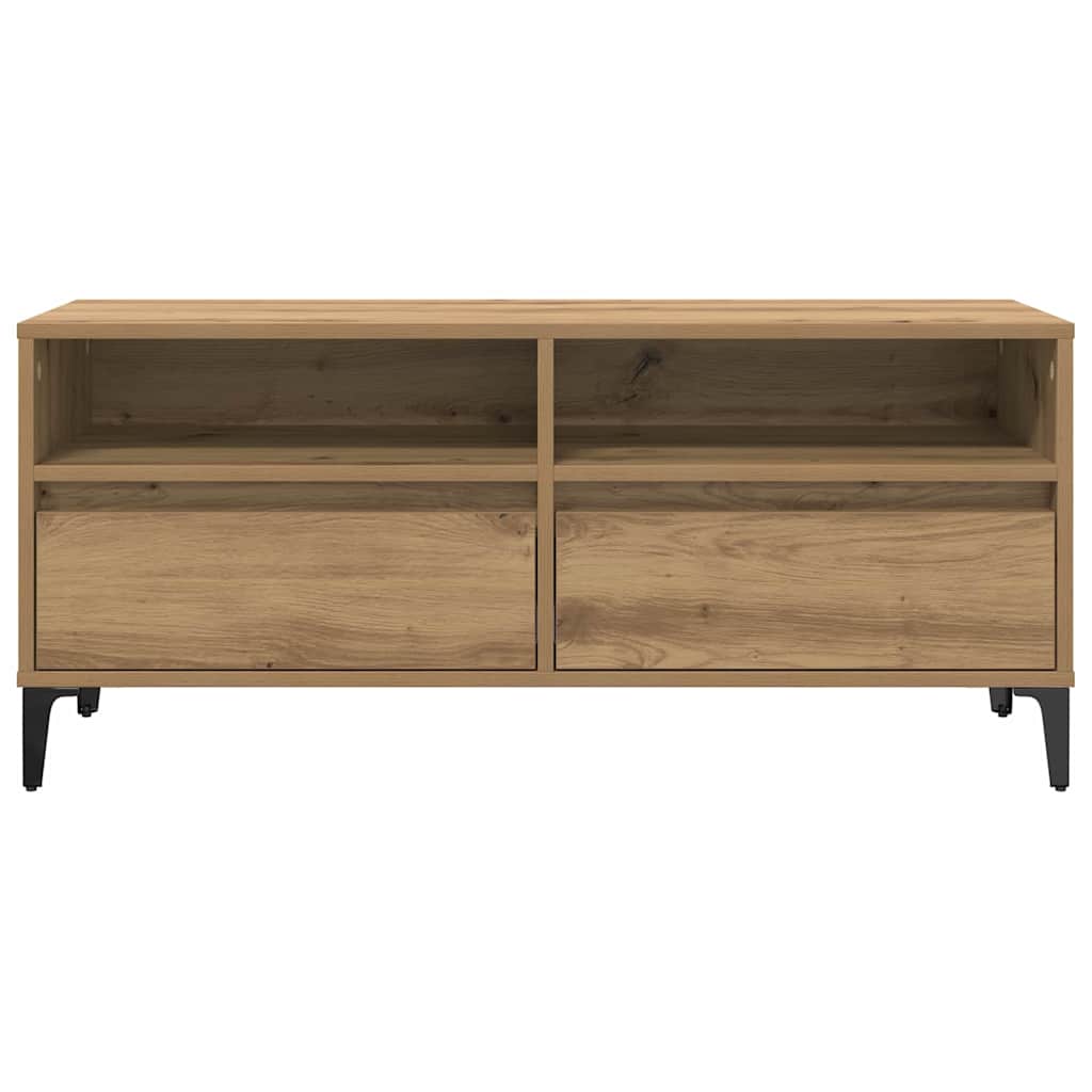 vidaXL TV Cabinet 100 x 34.5 x 44.5 cm Artisan Oak 6