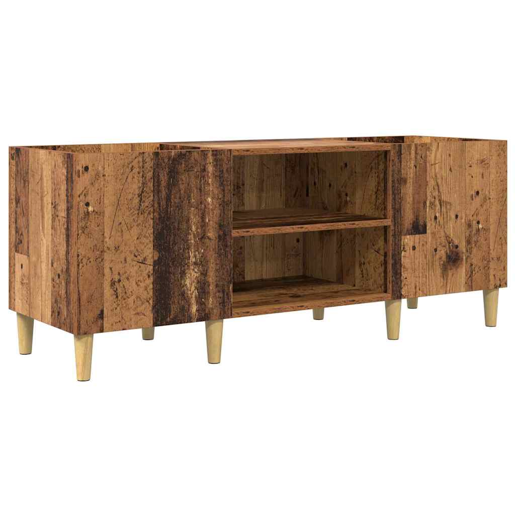 vidaXL Record Cabinet 121 x 38 x 48 cm Engineered Wood Old Wood 2