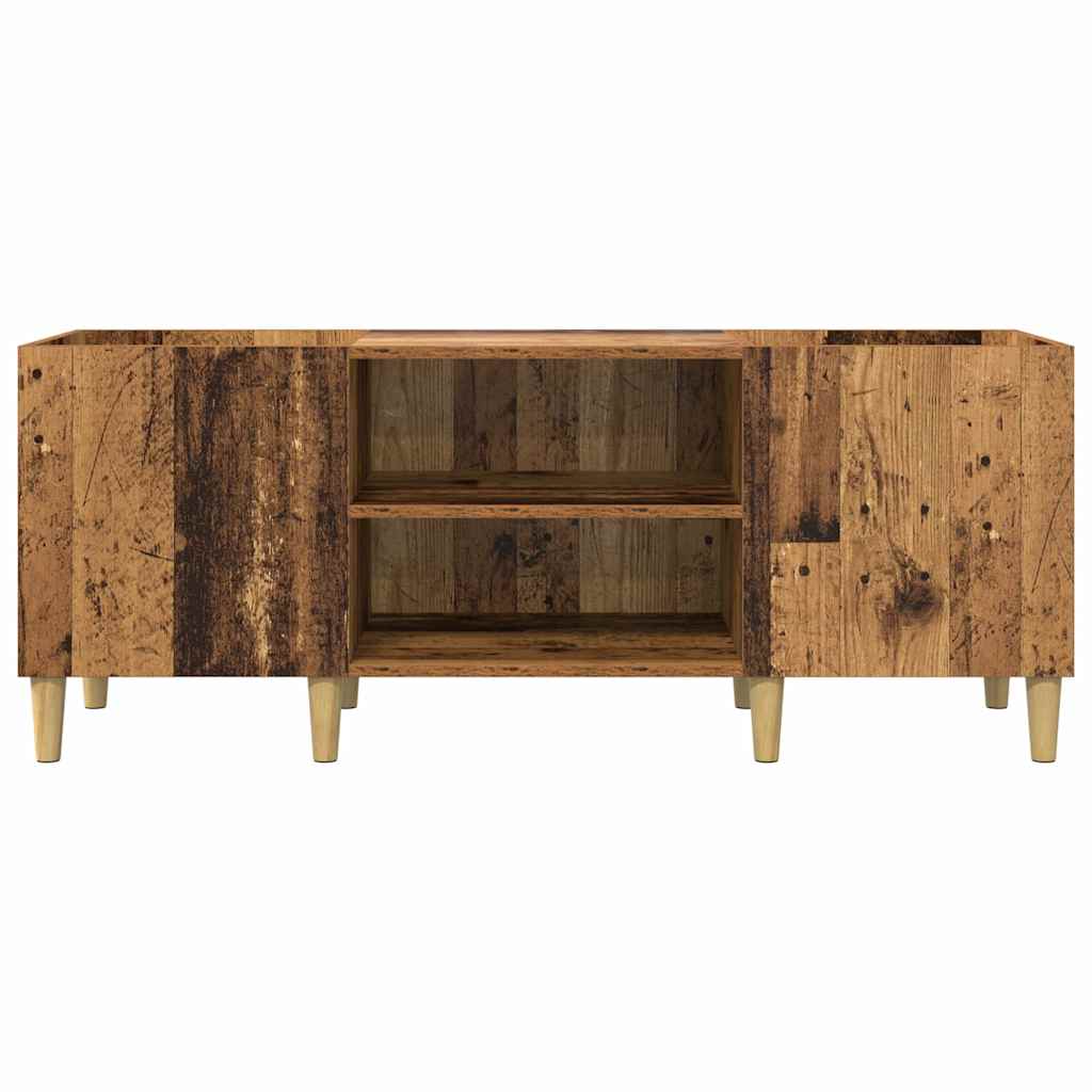 vidaXL Record Cabinet 121 x 38 x 48 cm Engineered Wood Old Wood 5