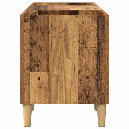 vidaXL Record Cabinet 121 x 38 x 48 cm Engineered Wood Old Wood 6