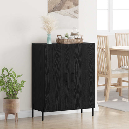 vidaXL Sideboard Black Oak 69.5 x 34 x 90 cm Engineered Wood 1
