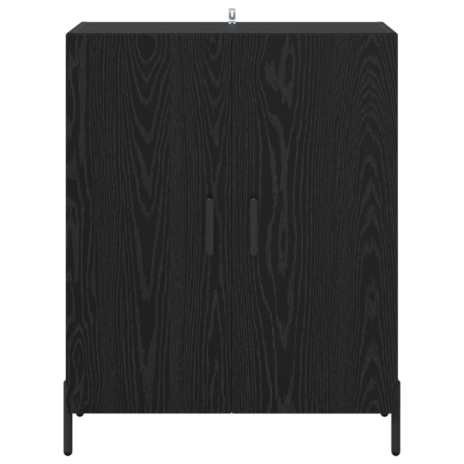 vidaXL Sideboard Black Oak 69.5 x 34 x 90 cm Engineered Wood 6