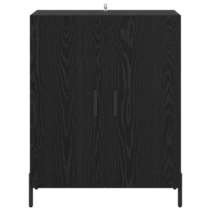 vidaXL Sideboard Black Oak 69.5 x 34 x 90 cm Engineered Wood 6