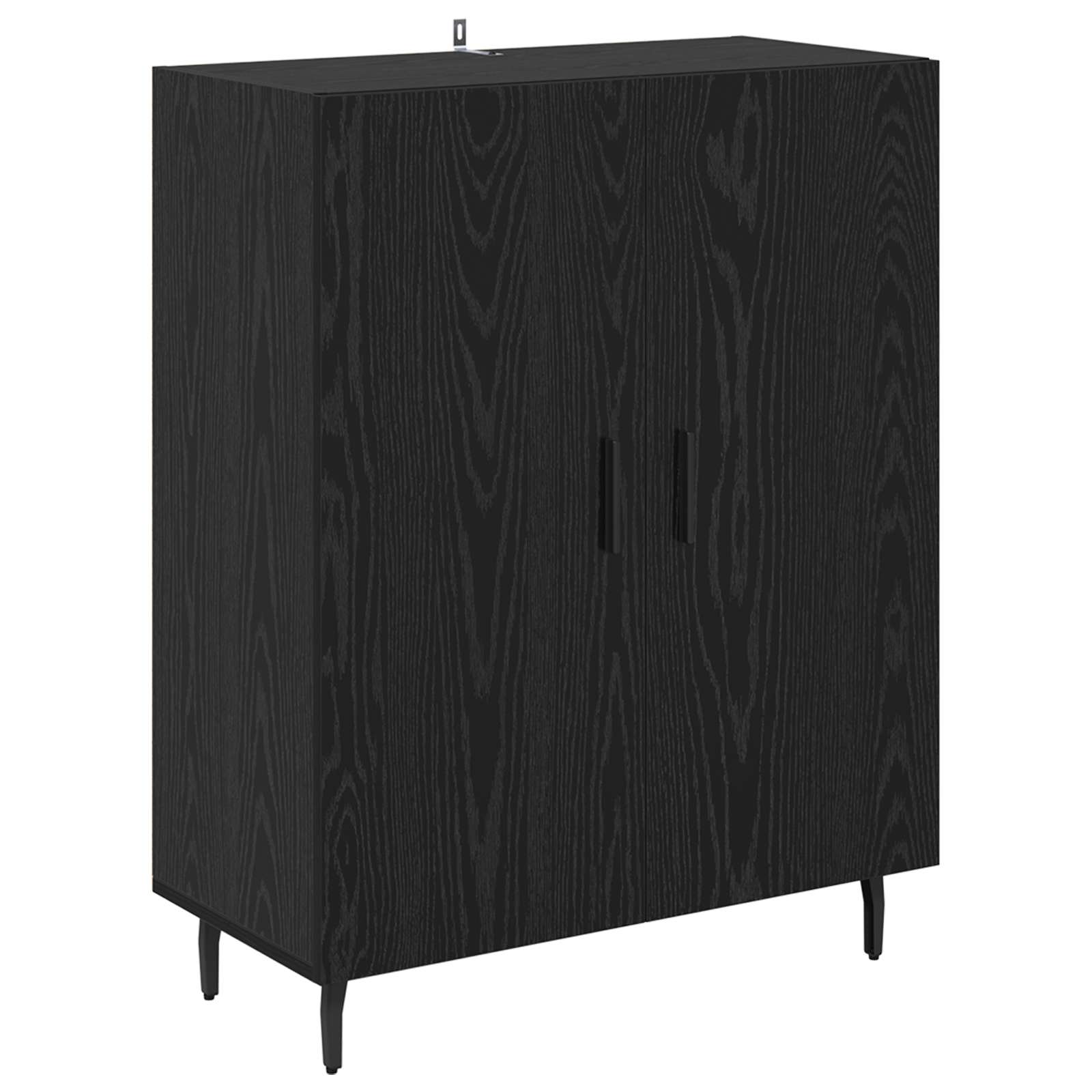 vidaXL Sideboard Black Oak 69.5 x 34 x 90 cm Engineered Wood 2