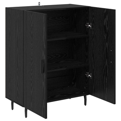 vidaXL Sideboard Black Oak 69.5 x 34 x 90 cm Engineered Wood 5