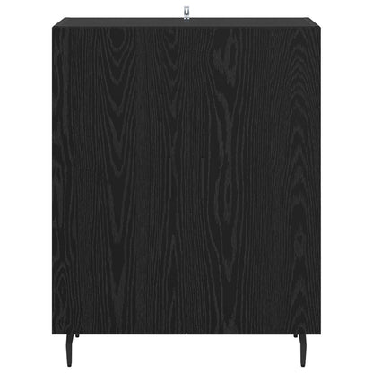 vidaXL Sideboard Black Oak 69.5 x 34 x 90 cm Engineered Wood 6