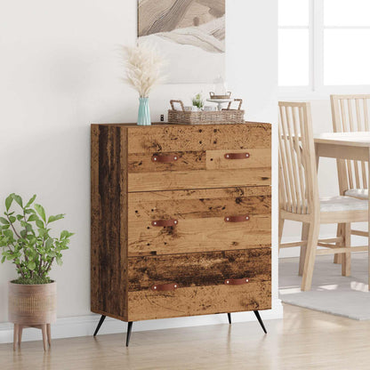vidaXL Chest of Drawers Old Wood 69.5 x 34 x 90 cm Engineered Wood 1