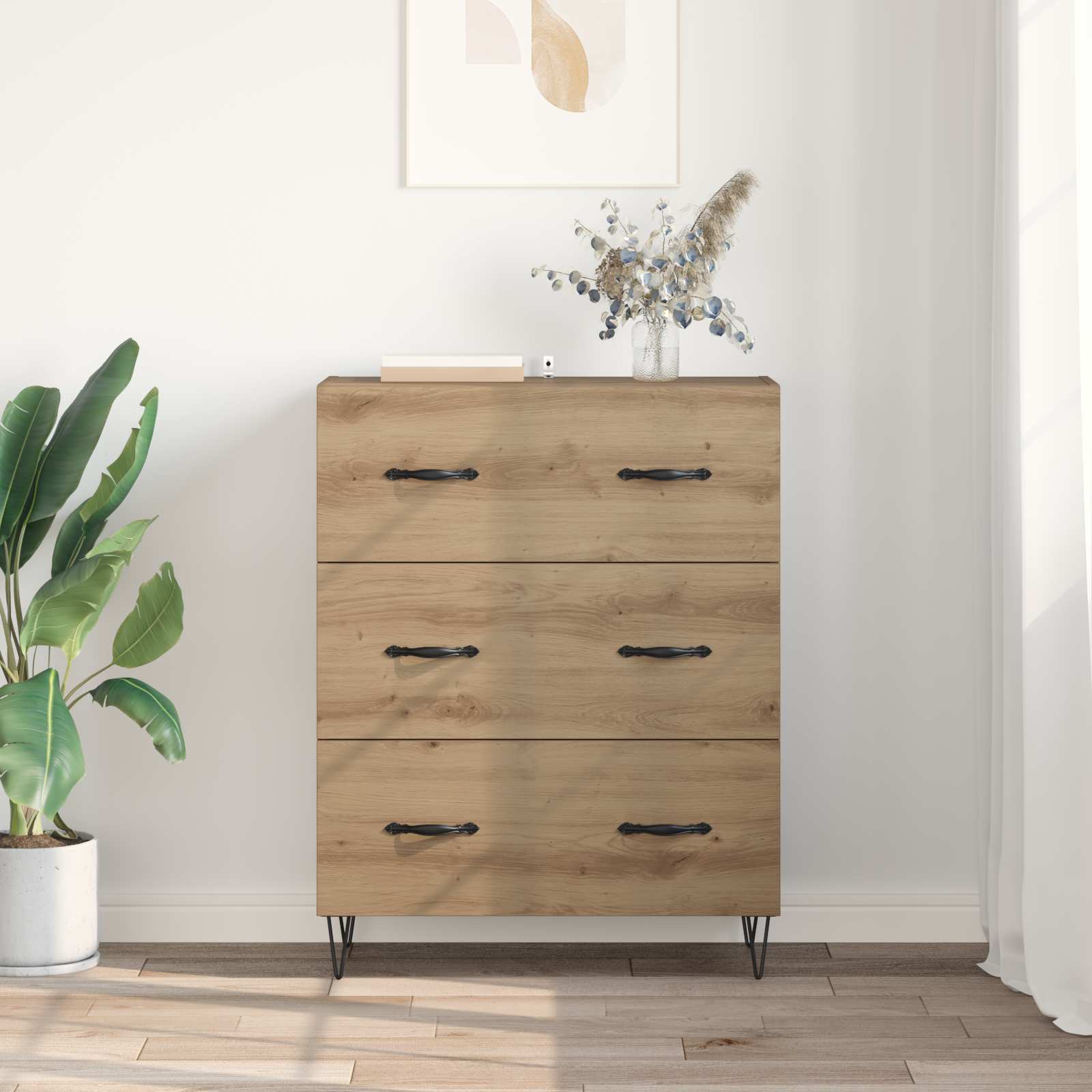 vidaXL Sideboard Artisan Oak 69.5 x 34 x 90 cm 4