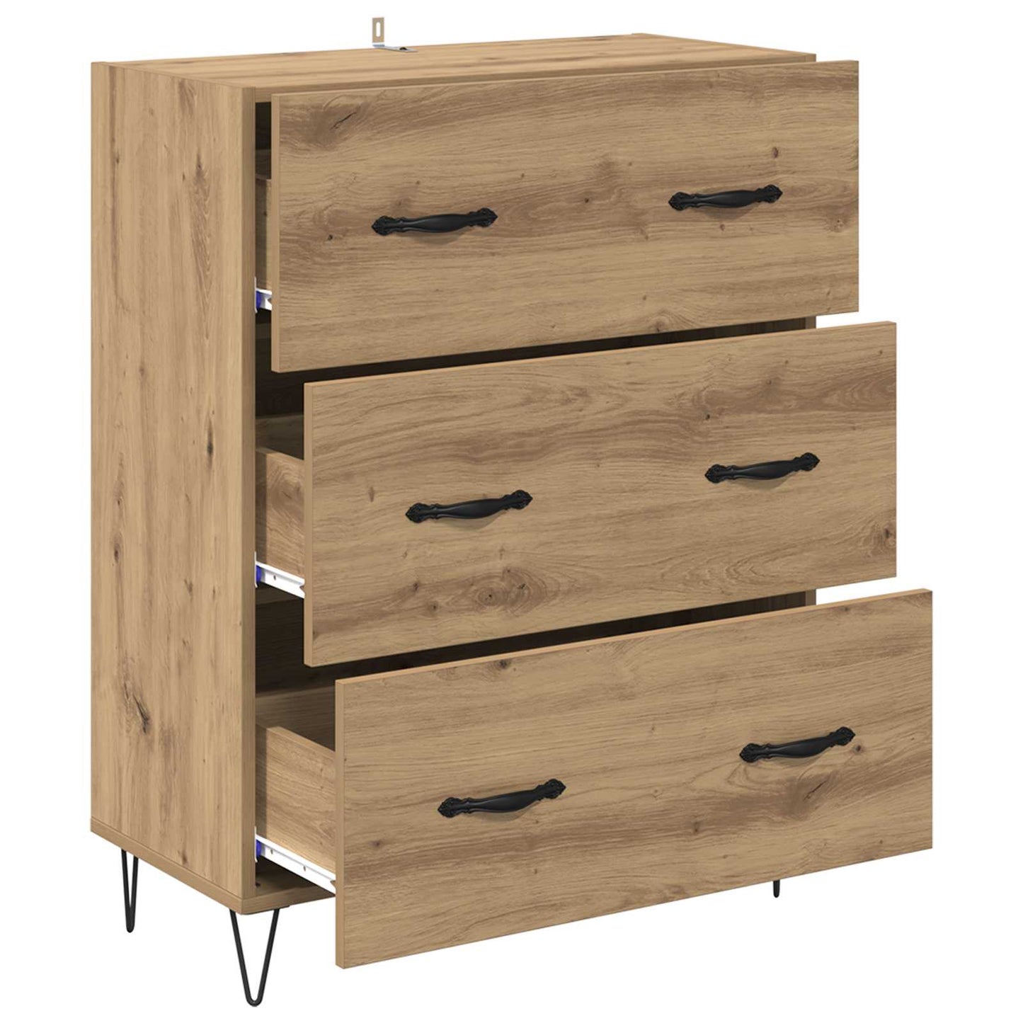vidaXL Sideboard Artisan Oak 69.5 x 34 x 90 cm 5